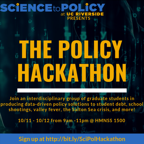 Hackathon Flyer Science To Policy